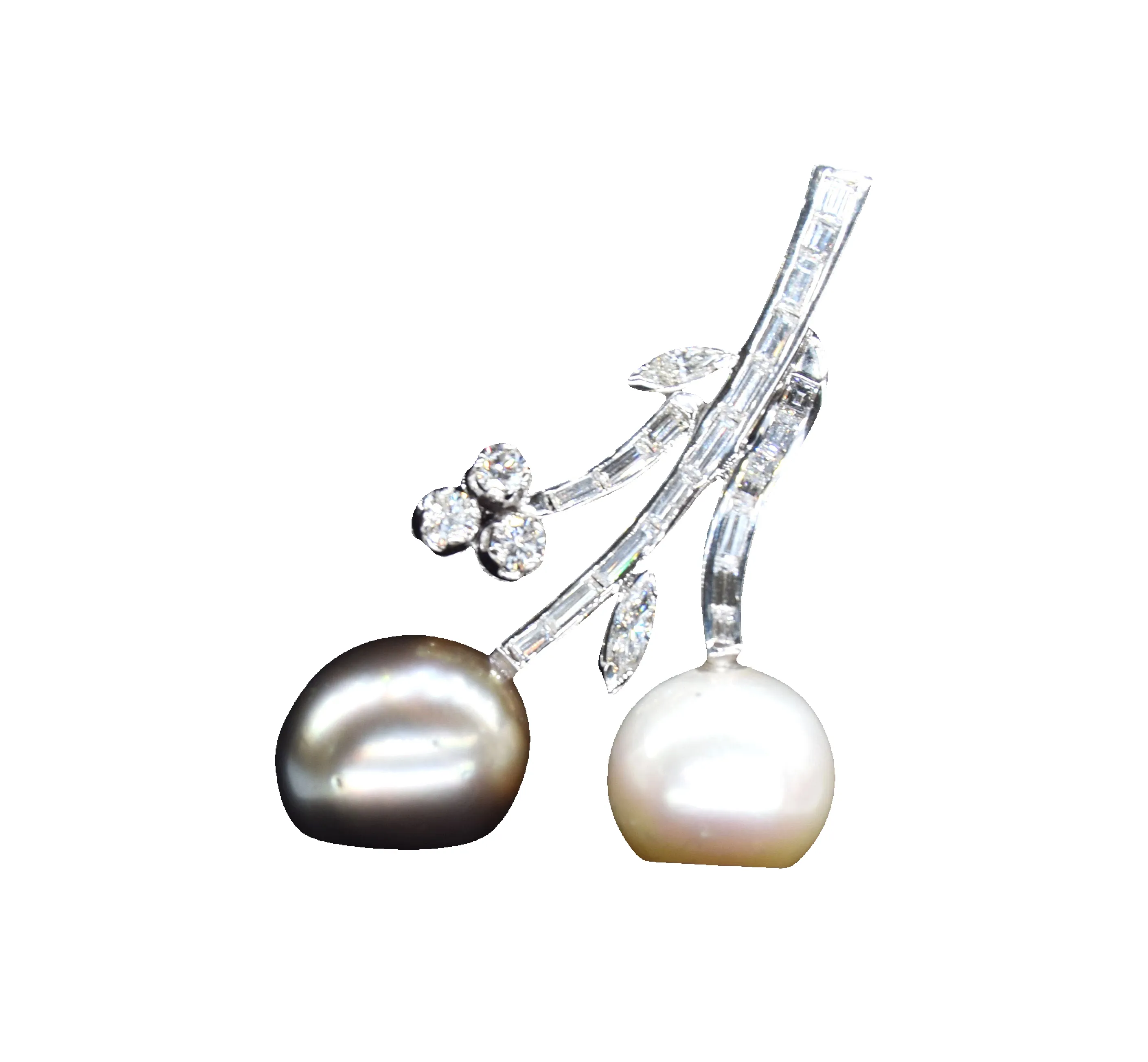 Pendentif en or blanc avec perles sold by 58 Facettes