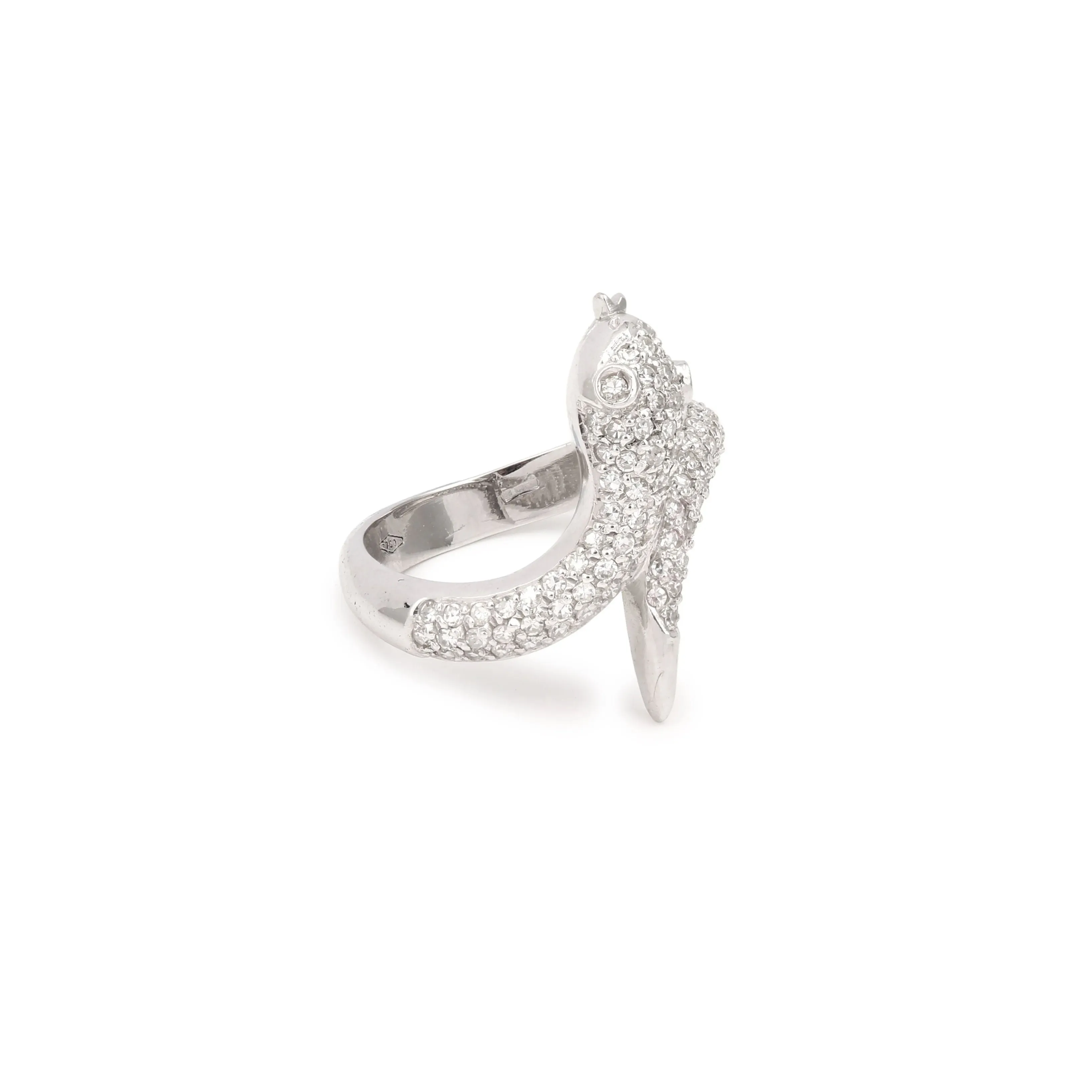 Bague Serpent Diamants or blanc 18 Carats sold by 58 Facettes product image thumbnail 3