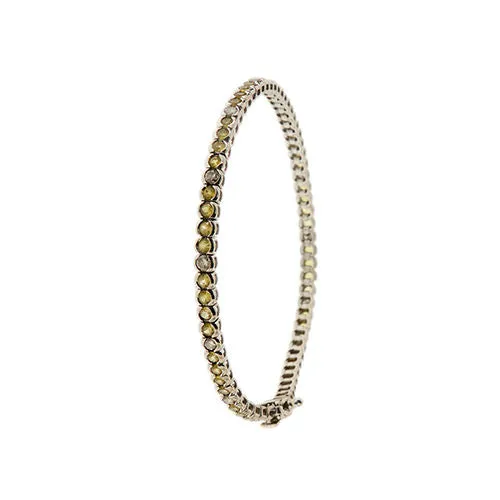Bracelet tennis en quartz citrine et diamant sold by 58 Facettes product image thumbnail 2