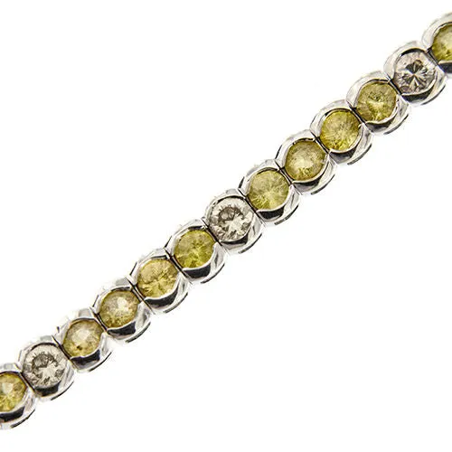 Bracelet tennis en quartz citrine et diamant sold by 58 Facettes product image thumbnail 3