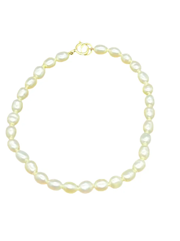 Bracelet Perles de culture fermoir or sold by 58 Facettes