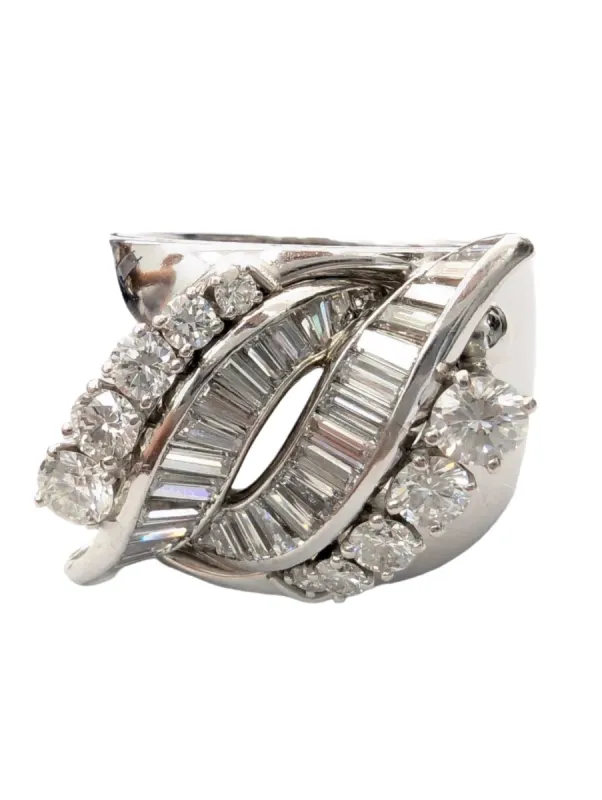 Bague en or blanc avec saphir naturel thermodiffusé et diamants sold by 58 Facettes