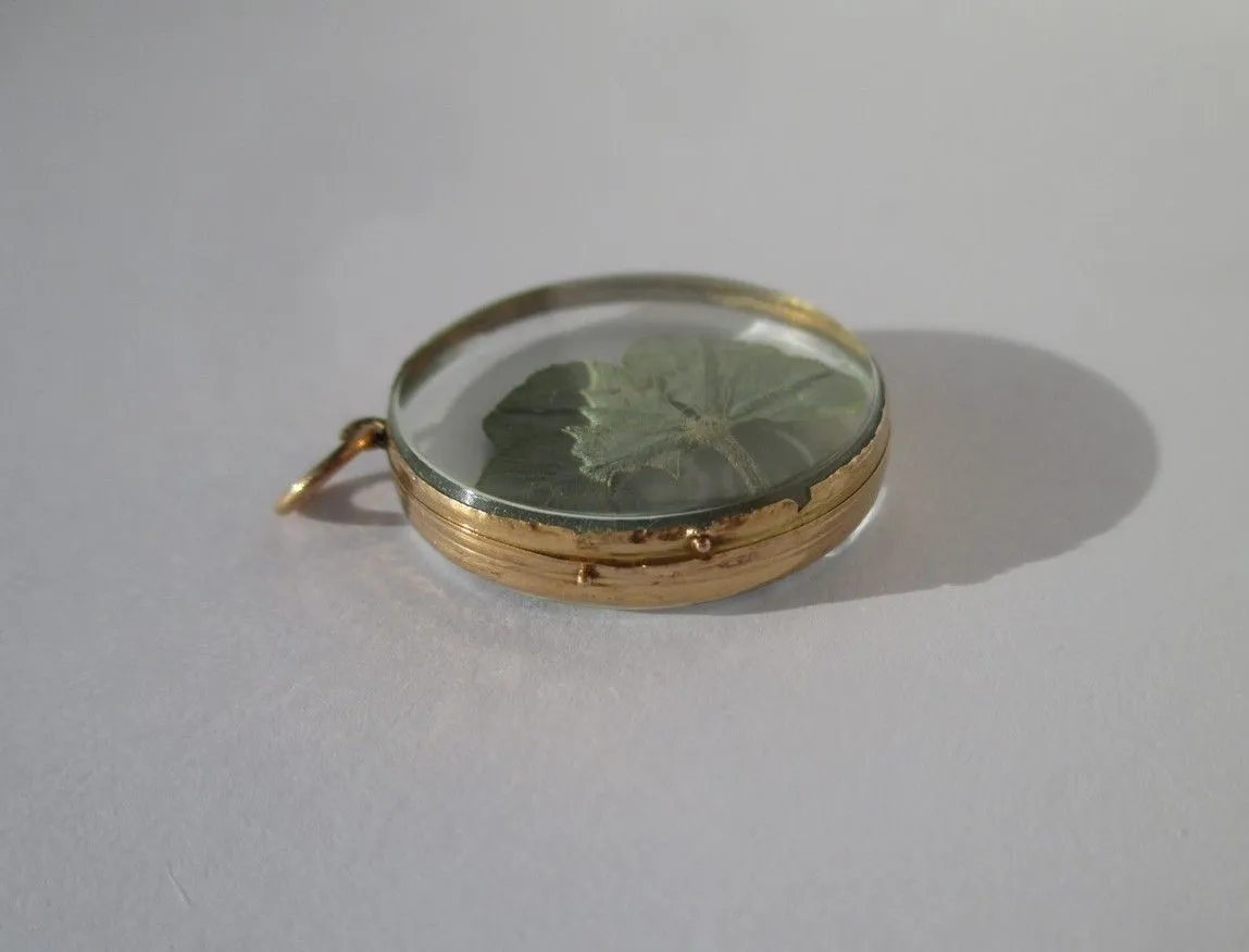 Pendentif médaillon début XIXe cristal or rose sold by 58 Facettes product image thumbnail 3