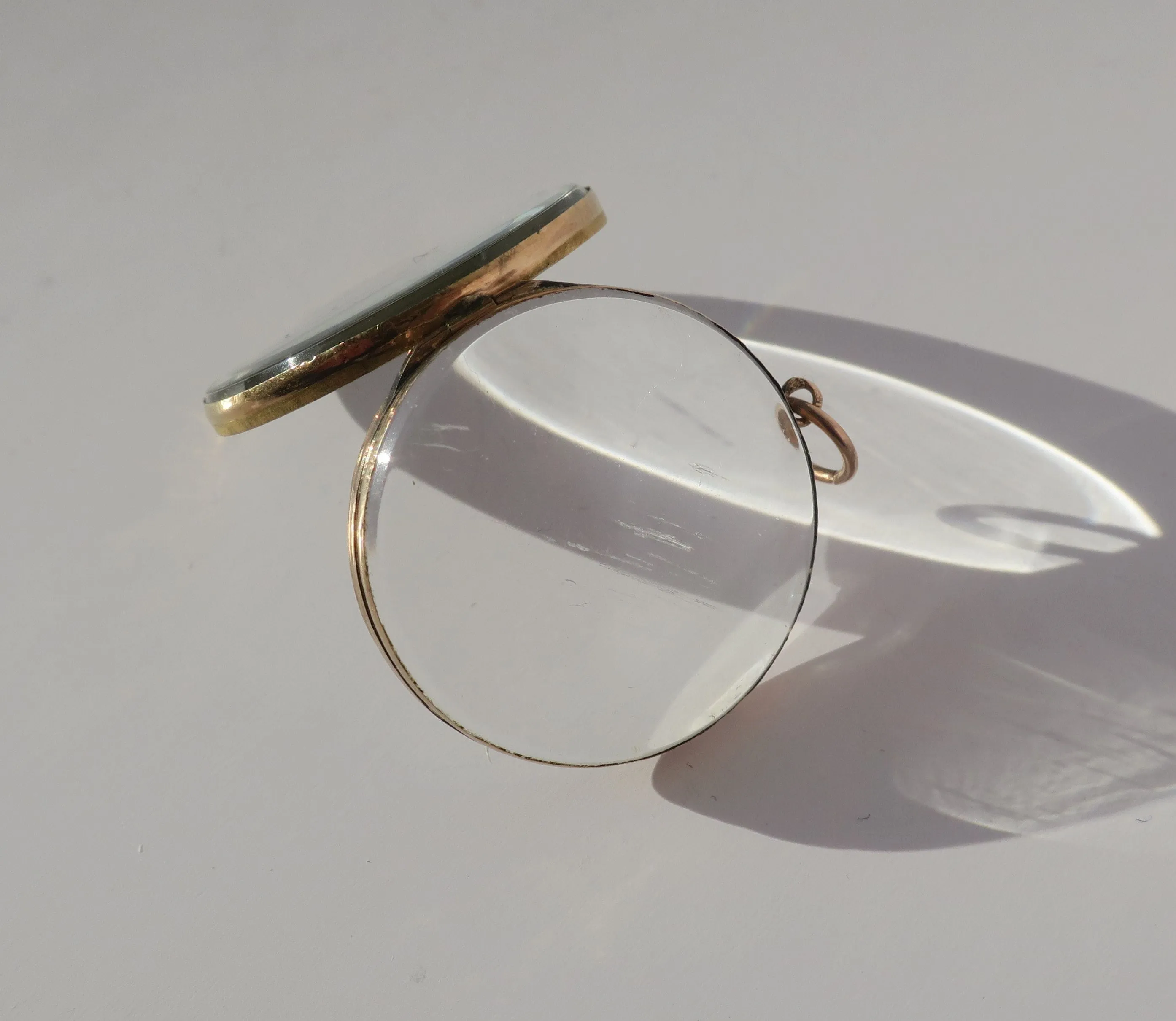 Pendentif médaillon début XIXe cristal or rose sold by 58 Facettes product image thumbnail 5