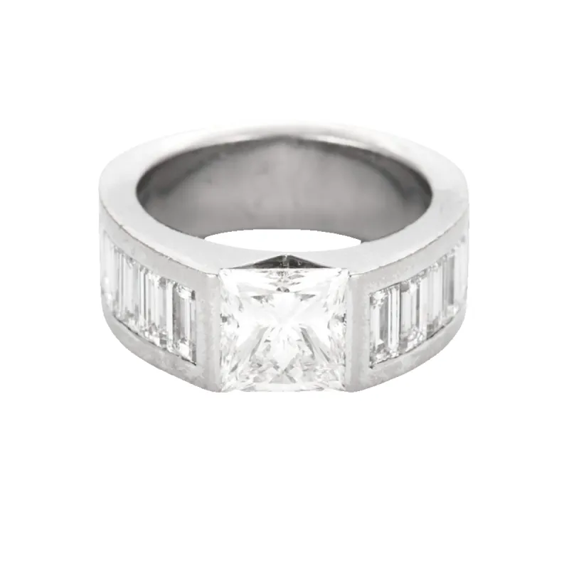 Bague en or blanc et diamants sold by 58 Facettes