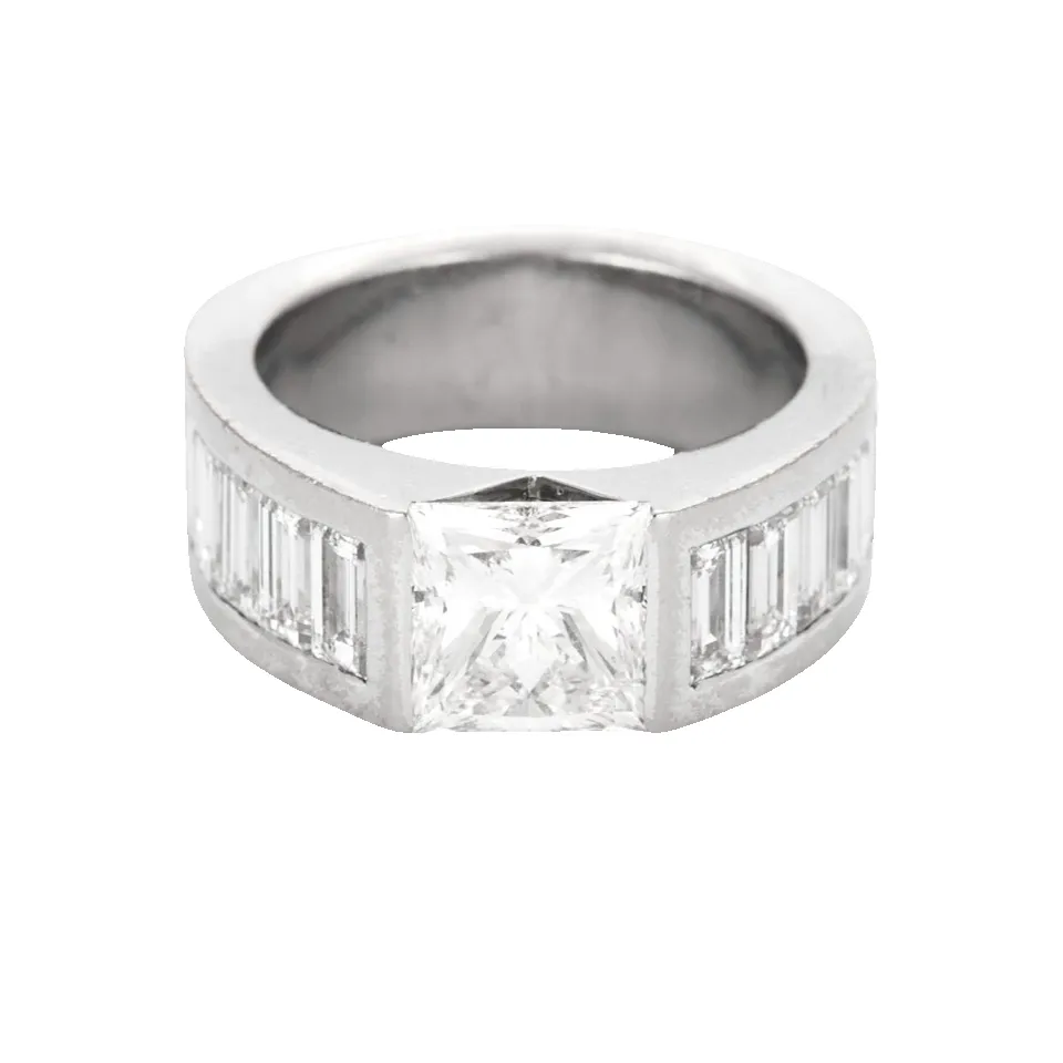 Bague en or blanc et diamants sold by 58 Facettes