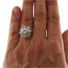Bague en or blanc avec diamants taille brillant et diamants taille baguette sold by 58 Facettes