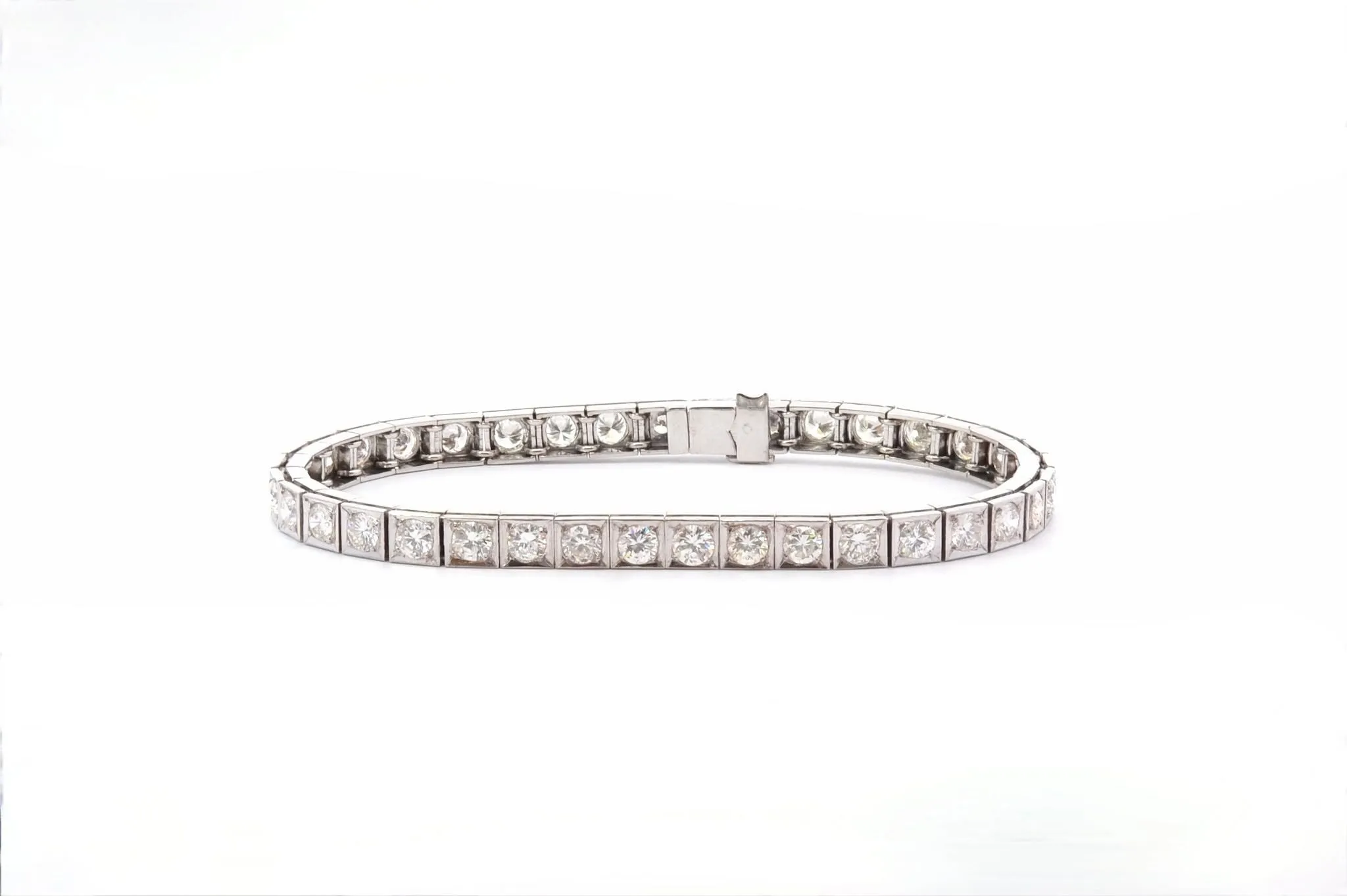 Bracelet vintage diamants en or 18k sold by 58 Facettes product image thumbnail 2