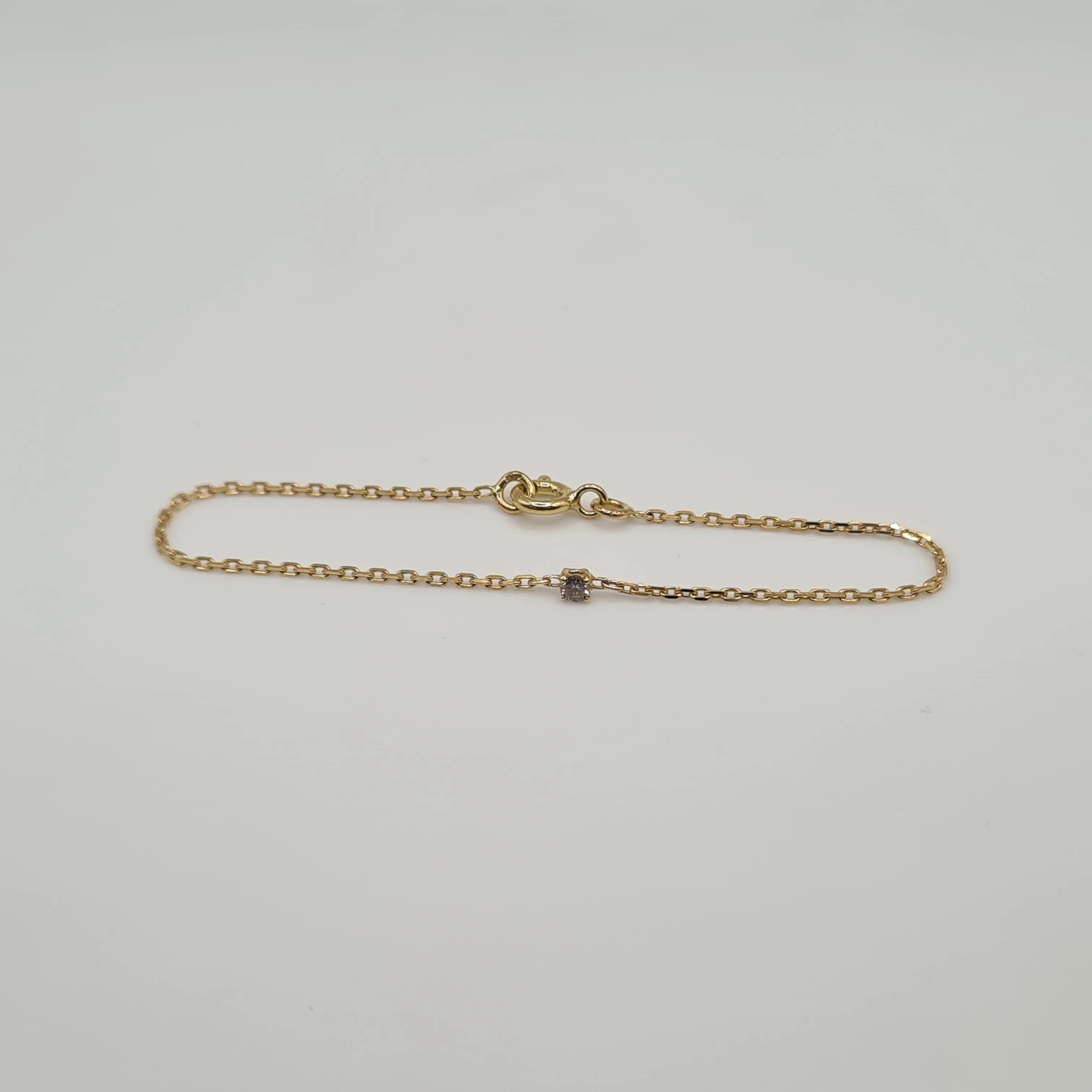 Bracelet or jaune serti d'un diamant sold by 58 Facettes product image thumbnail 2