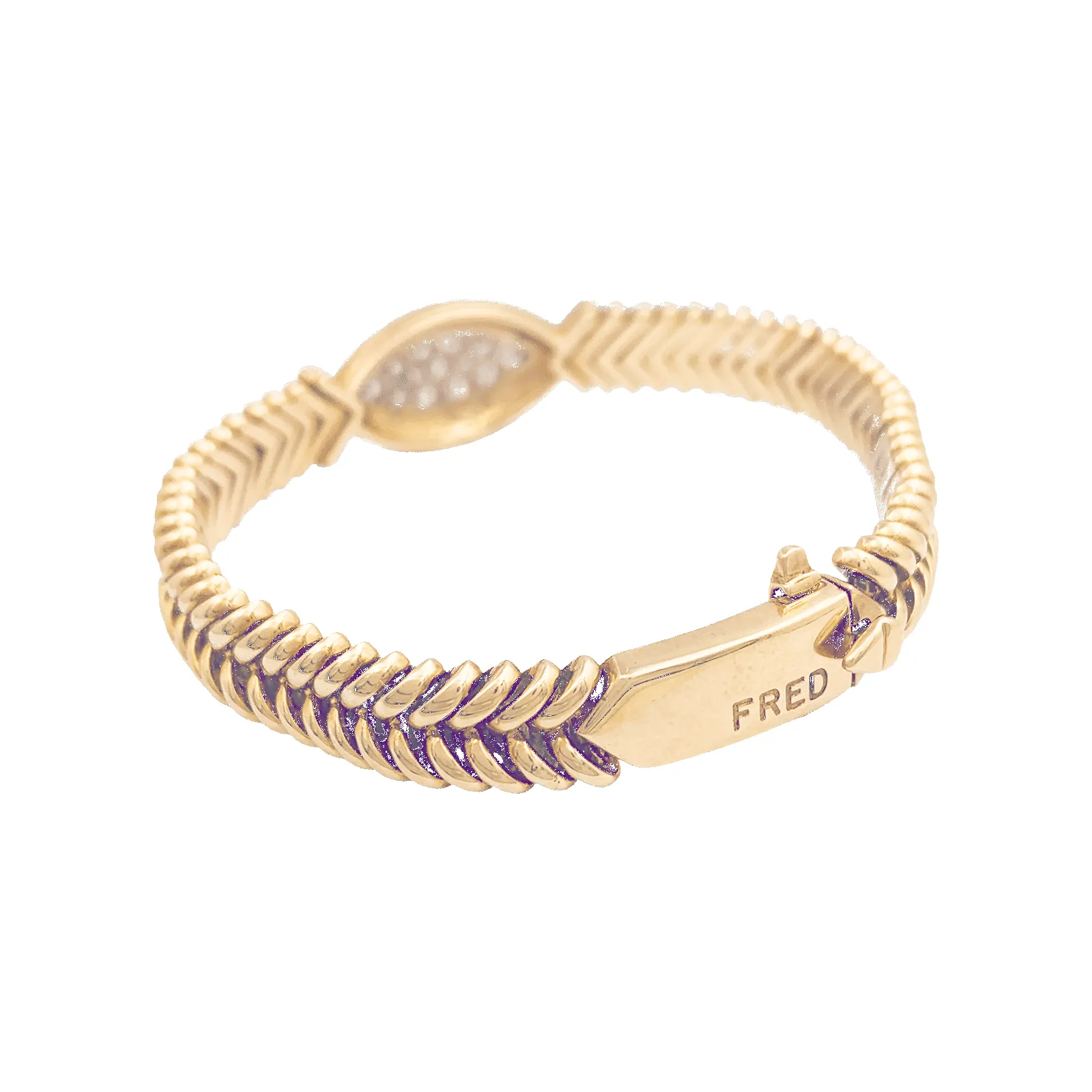 Bracelet vintage Fred or jaune, diamants. sold by 58 Facettes product image thumbnail 4