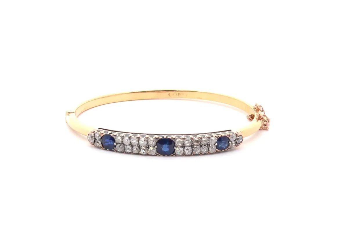 Bracelet vintage saphirs et diamants sold by 58 Facettes