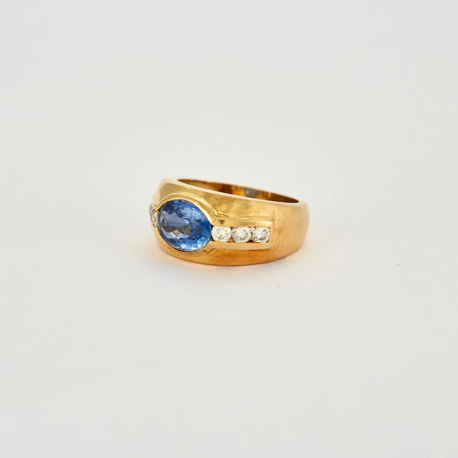 Bague Jonc Saphirs Diamants sold by 58 Facettes product image thumbnail 3