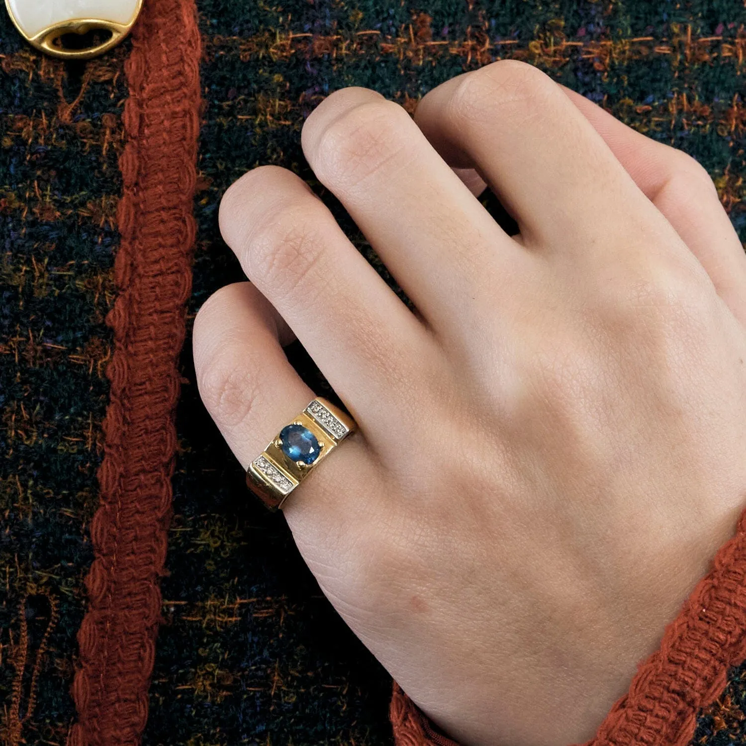 Bague Tank saphir sold by 58 Facettes product image thumbnail 2