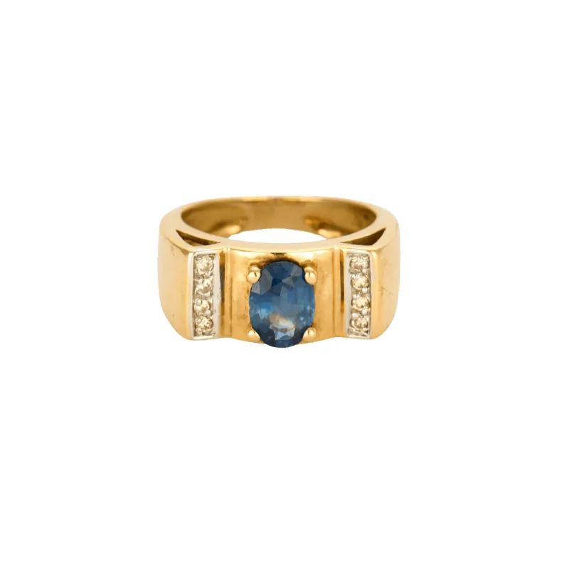 Bague Tank saphir sold by 58 Facettes