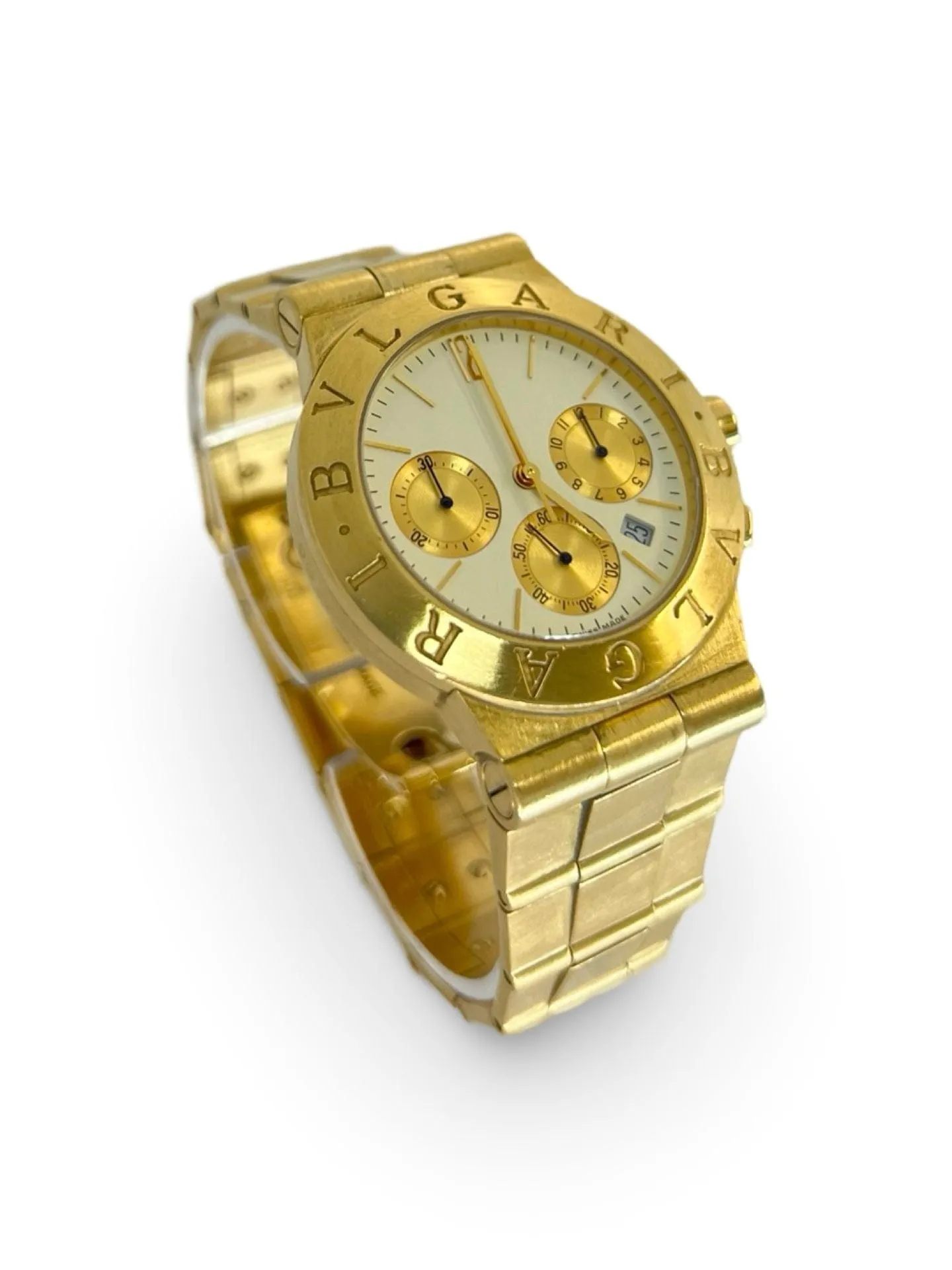 BULGARI - Diagono Chronograph or jaune sold by 58 Facettes product image thumbnail 3