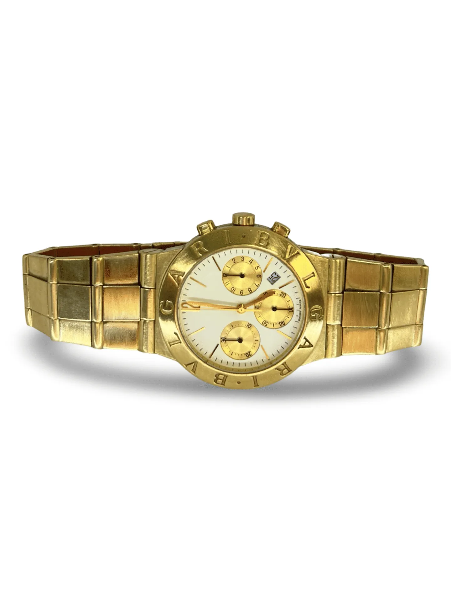 BULGARI - Diagono Chronograph or jaune sold by 58 Facettes product image thumbnail 4
