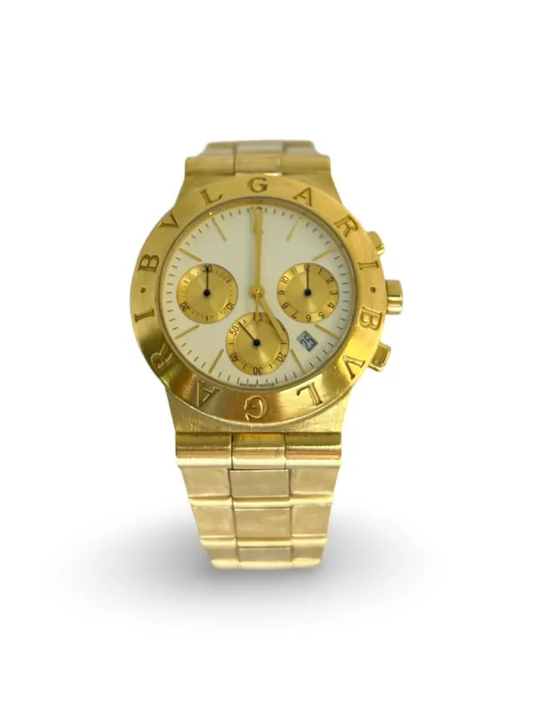 BULGARI - Diagono Chronograph or jaune sold by 58 Facettes