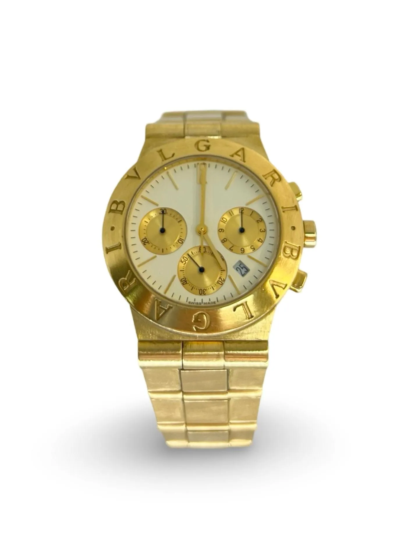 BULGARI - Diagono Chronograph or jaune sold by 58 Facettes
