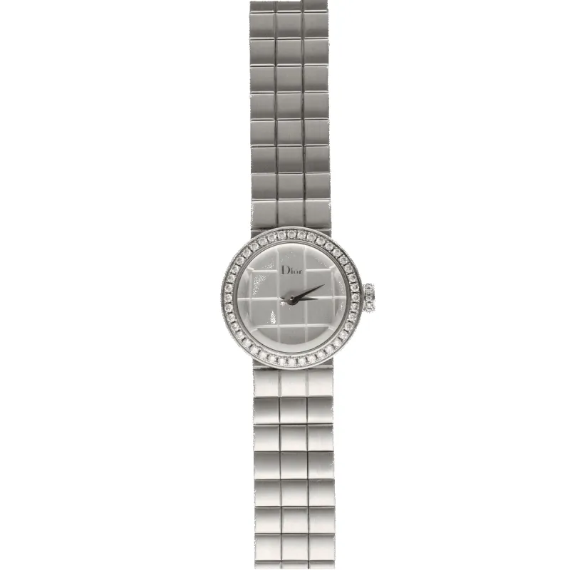 Montre Dior collection "D-Dior" acier diamants sold by 58 Facettes
