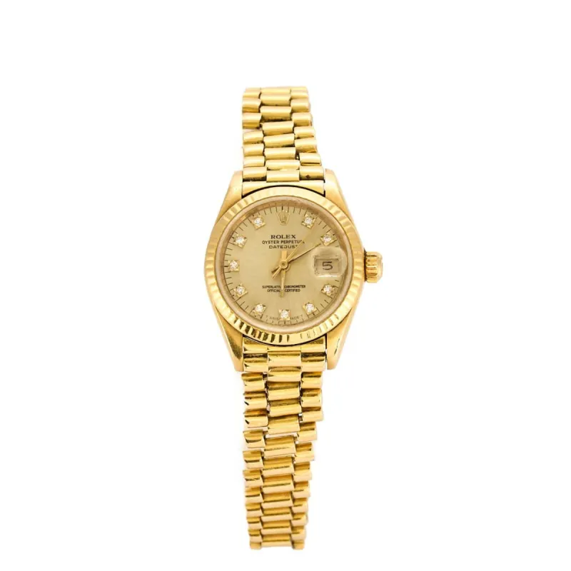ROLEX - oyster perpetual datejust lady sold by 58 Facettes