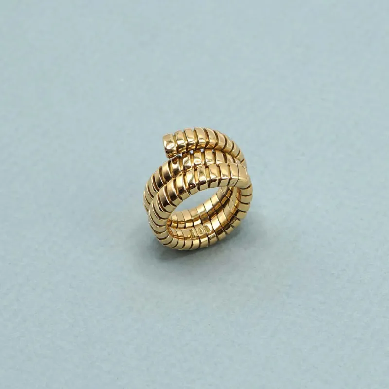 BULGARI - Tubogas yellow gold ring sold by 58 Facettes