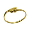 Bracelet JEAN ET PIERRE BELLIN Éléphant double jonc ouvert or jaune, saphir, onyx, diamants sold by 58 Facettes