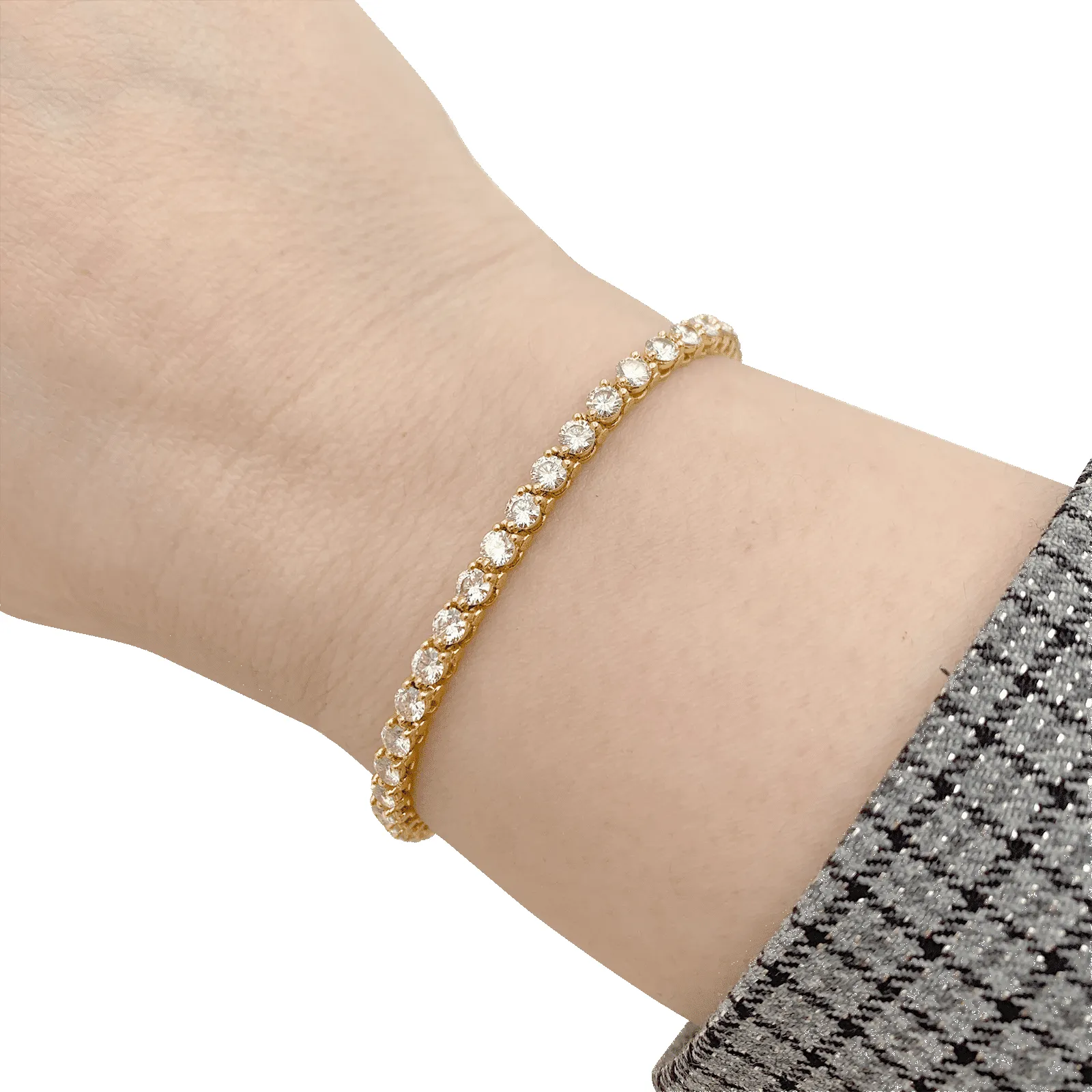 Ligne tennis Cartier or jaune, diamants. sold by 58 Facettes product image thumbnail 3