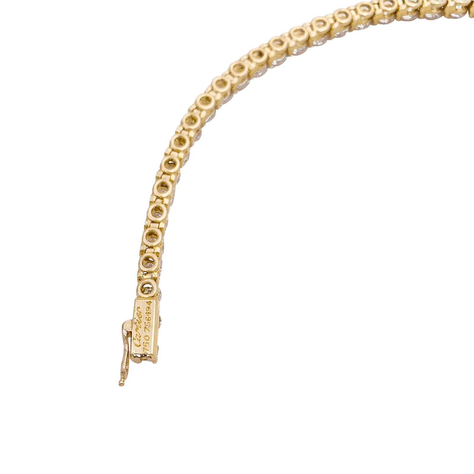 Ligne tennis Cartier or jaune, diamants. sold by 58 Facettes product image thumbnail 4