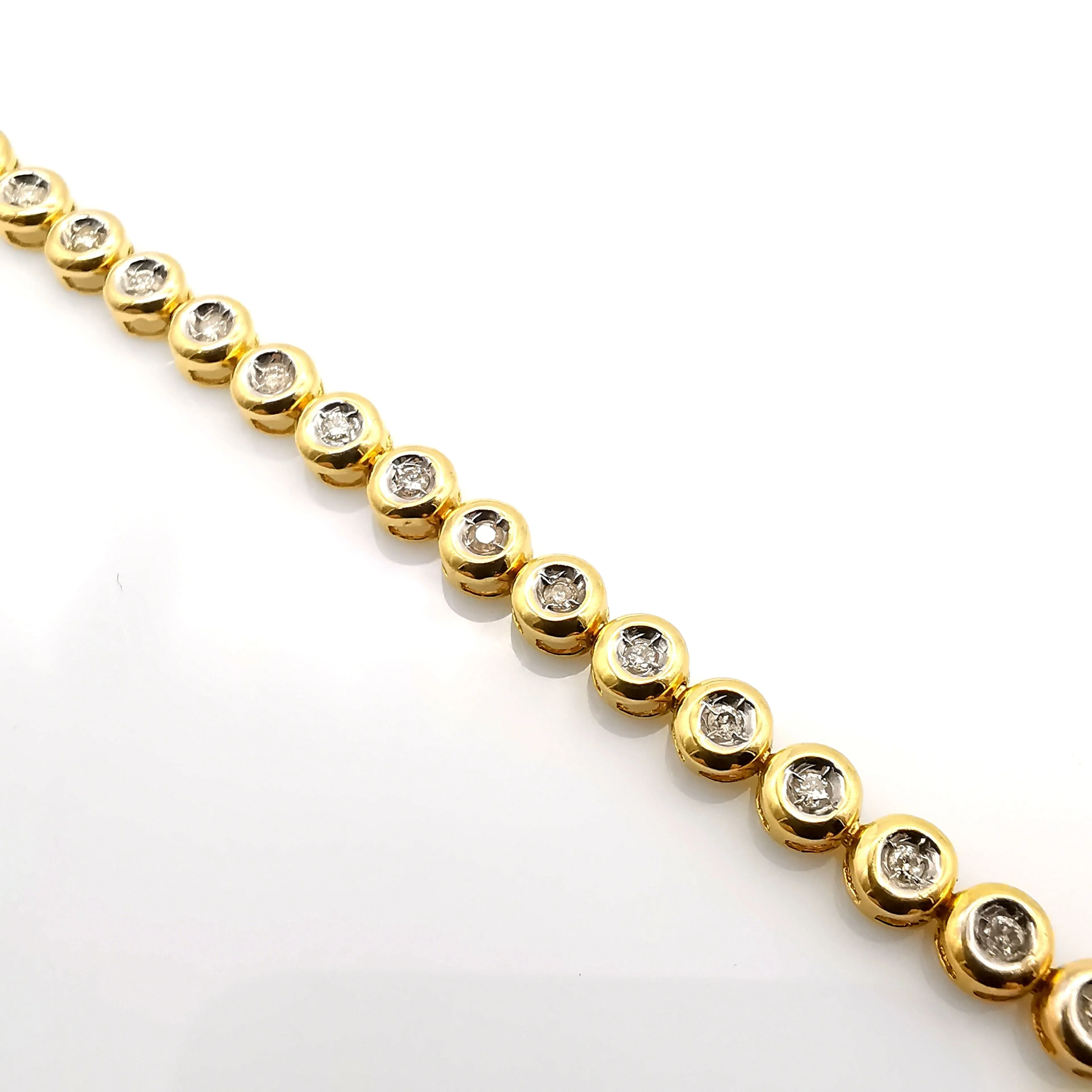 Bracelet tennis or jaune diamants sold by 58 Facettes product image thumbnail 4