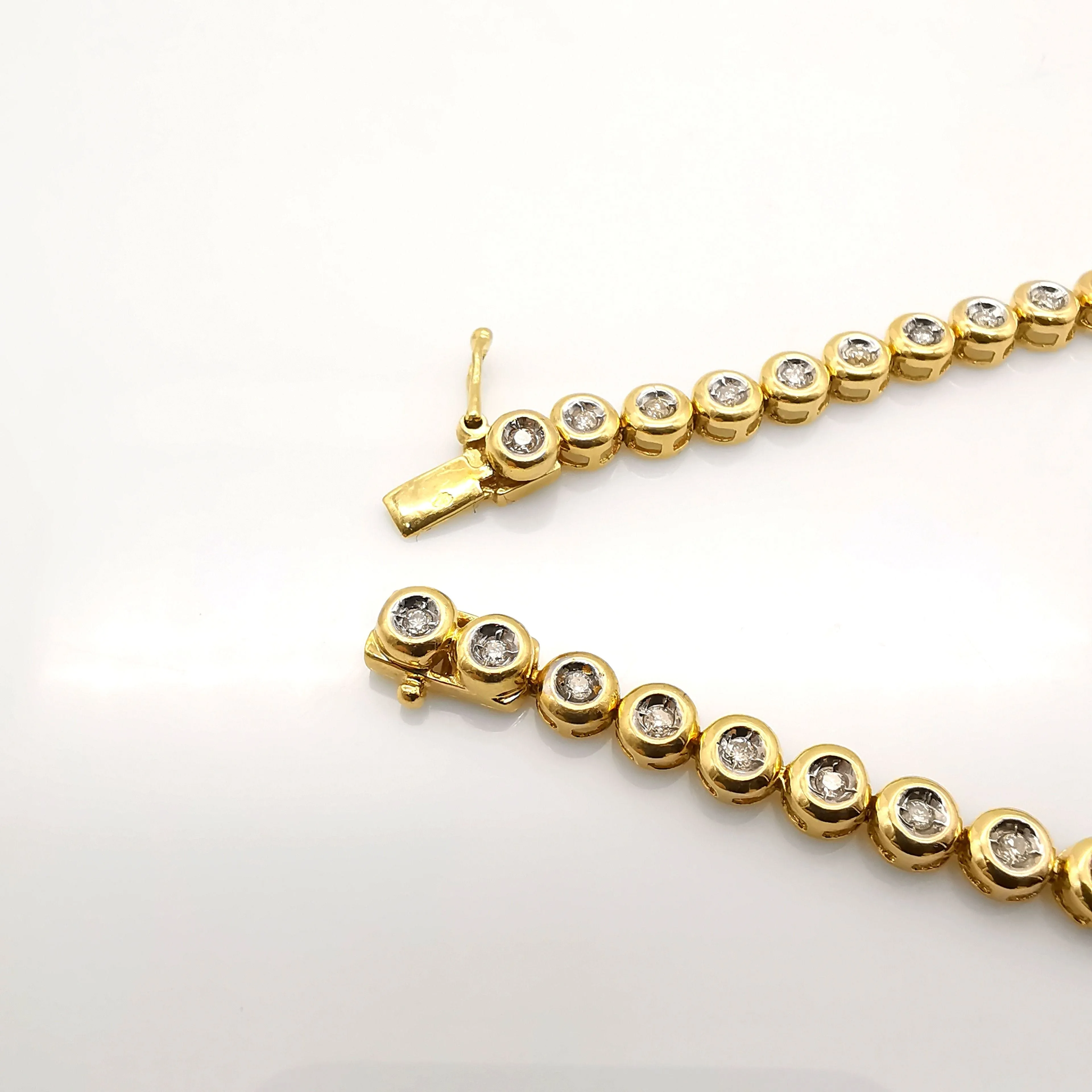 Bracelet tennis or jaune diamants sold by 58 Facettes product image thumbnail 5