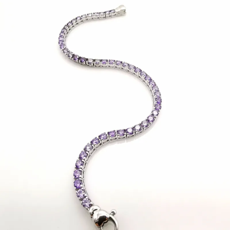 Bracelet or blanc améthyste sold by 58 Facettes