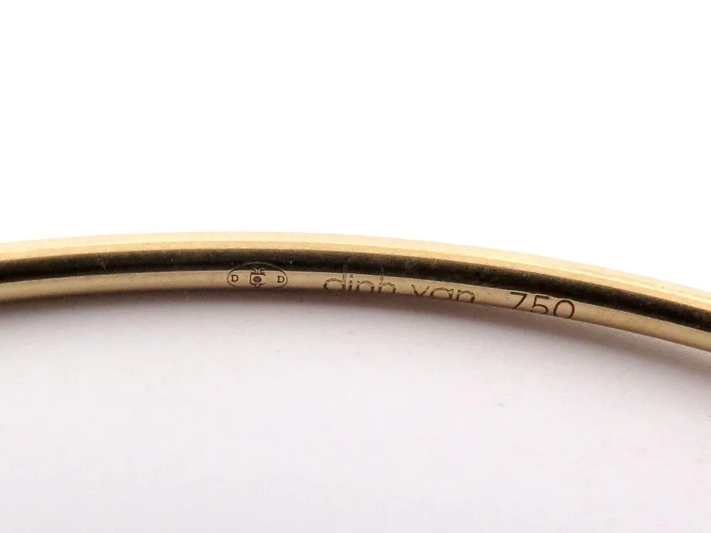 bracelet DINH VAN serrure jonc 334106 16.5 en or jaune 18k diamant sold by 58 Facettes product image thumbnail 5