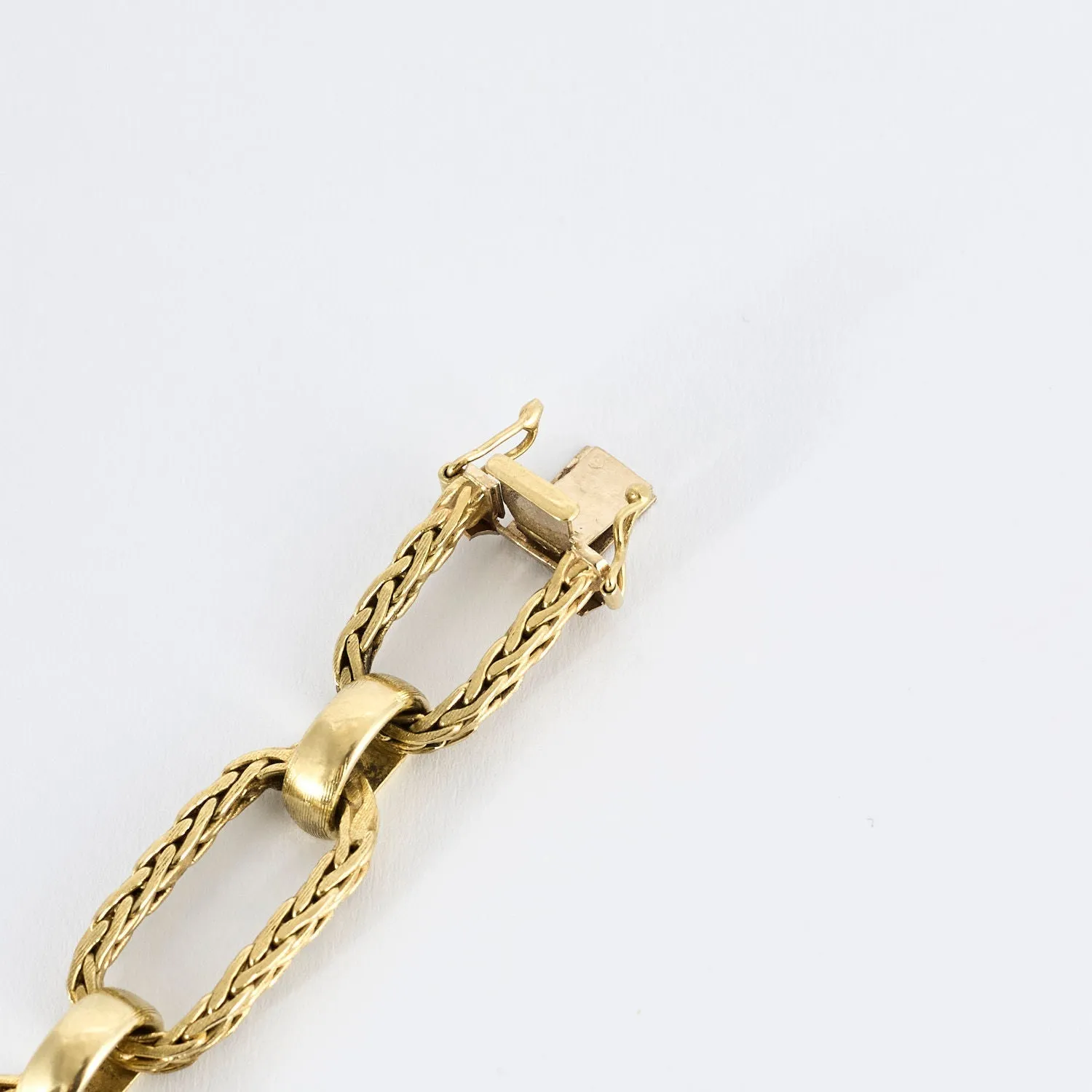 Bracelet maillons mats et polis or jaune sold by 58 Facettes product image thumbnail 5