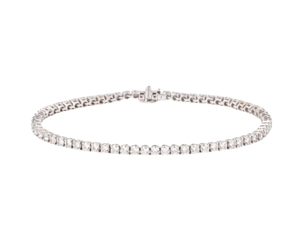 Bracelet Rivière en Or gris orné de diamant sold by 58 Facettes