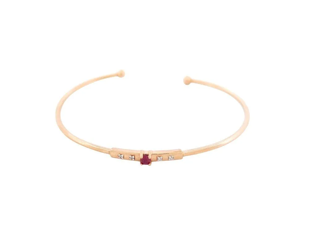 bracelet MAUBOUSSIN capsule d'emotion br0316ygpsdi or 18k diamants & rubis sold by 58 Facettes