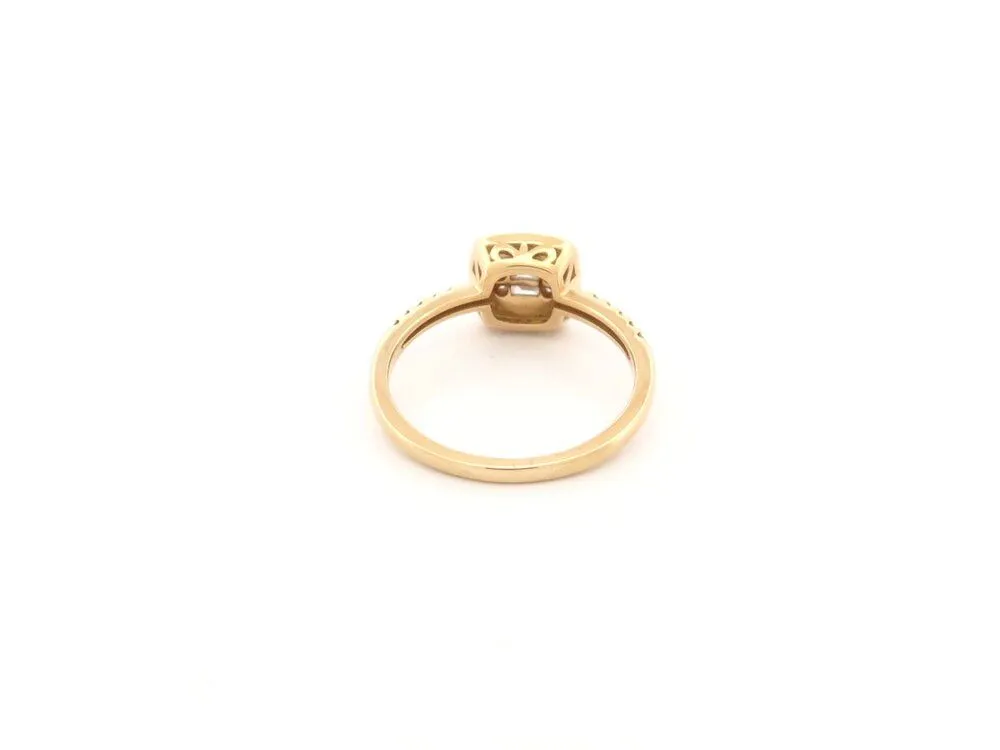 bague or jaune 18k 53 21 diamants 0.25ct 3.1 gr en sold by 58 Facettes product image thumbnail 5