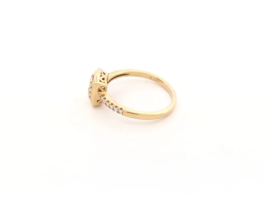 bague or jaune 18k 53 21 diamants 0.25ct 3.1 gr en sold by 58 Facettes product image thumbnail 3