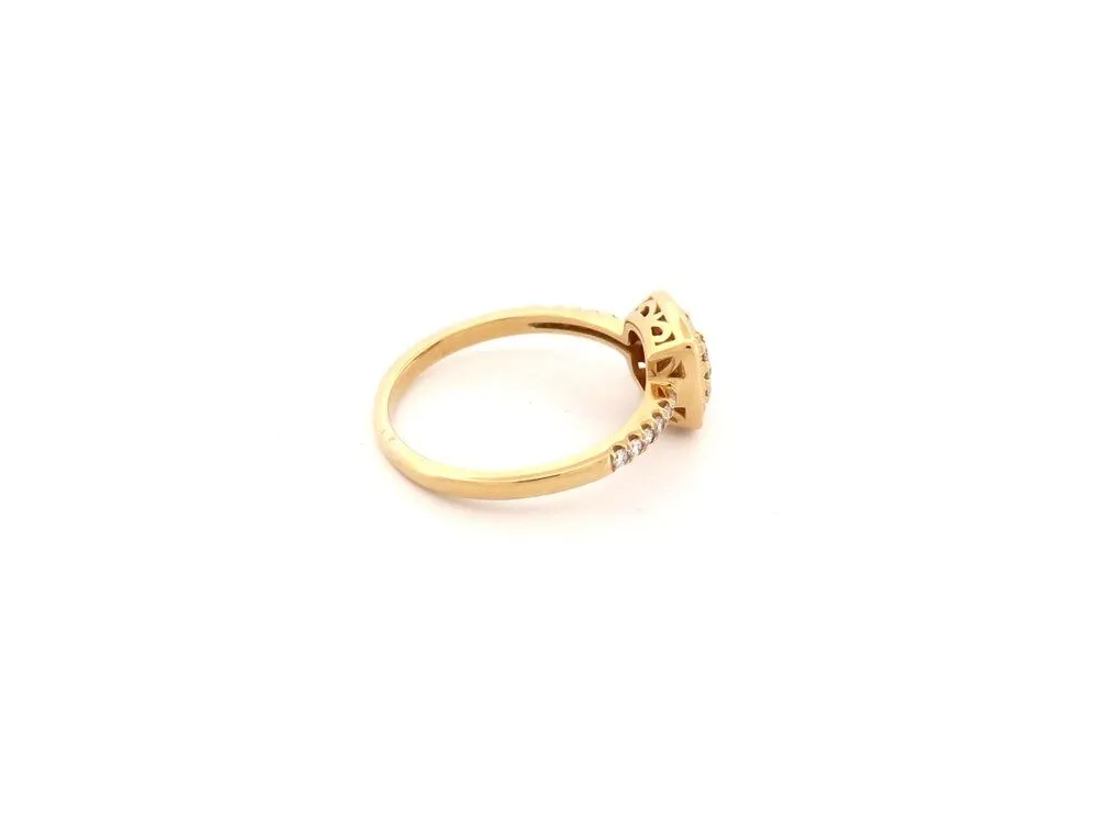 bague or jaune 18k 53 21 diamants 0.25ct 3.1 gr en sold by 58 Facettes product image thumbnail 4