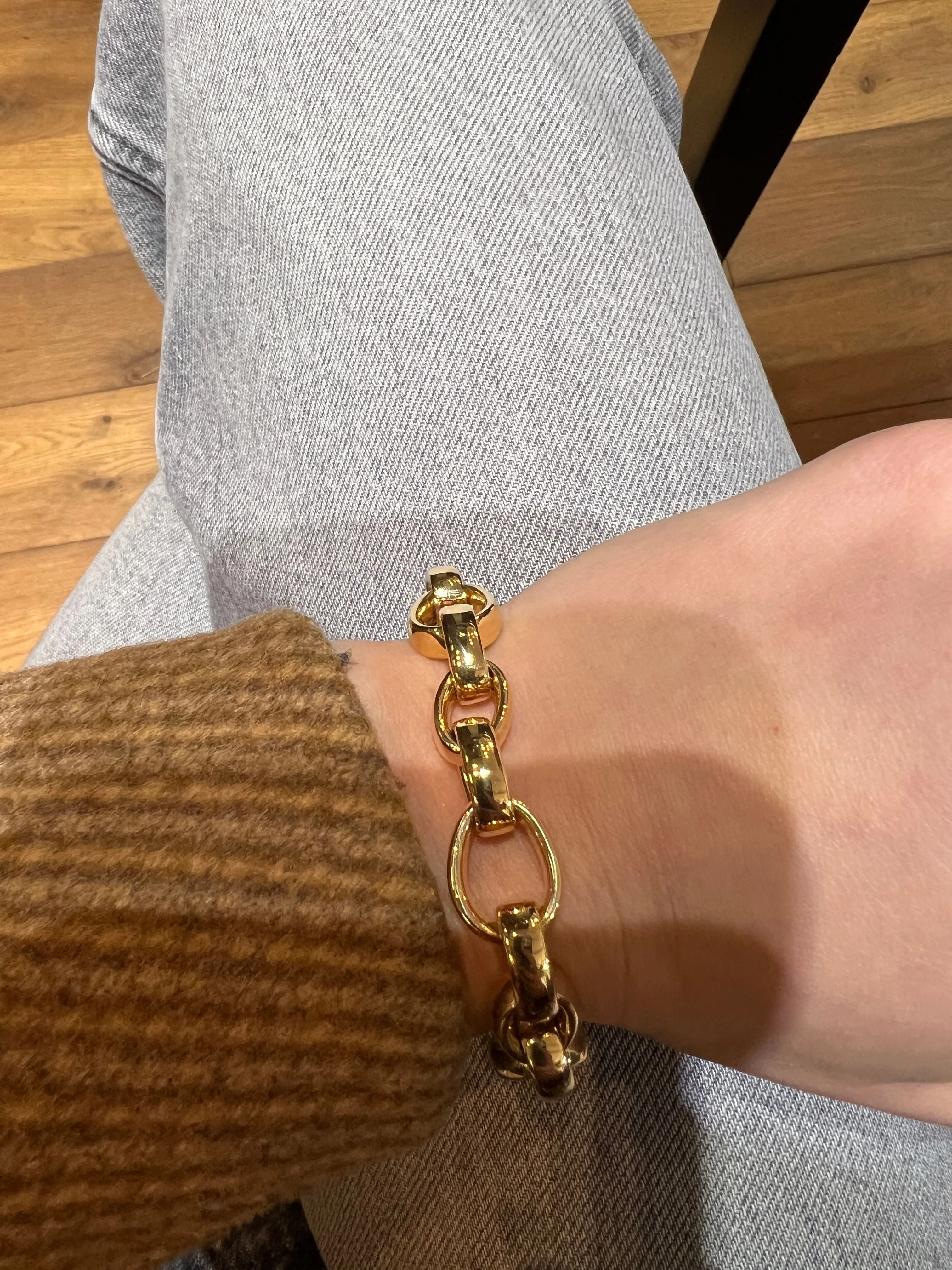 Bracelet Chaine en or jaune sold by 58 Facettes product image thumbnail 2