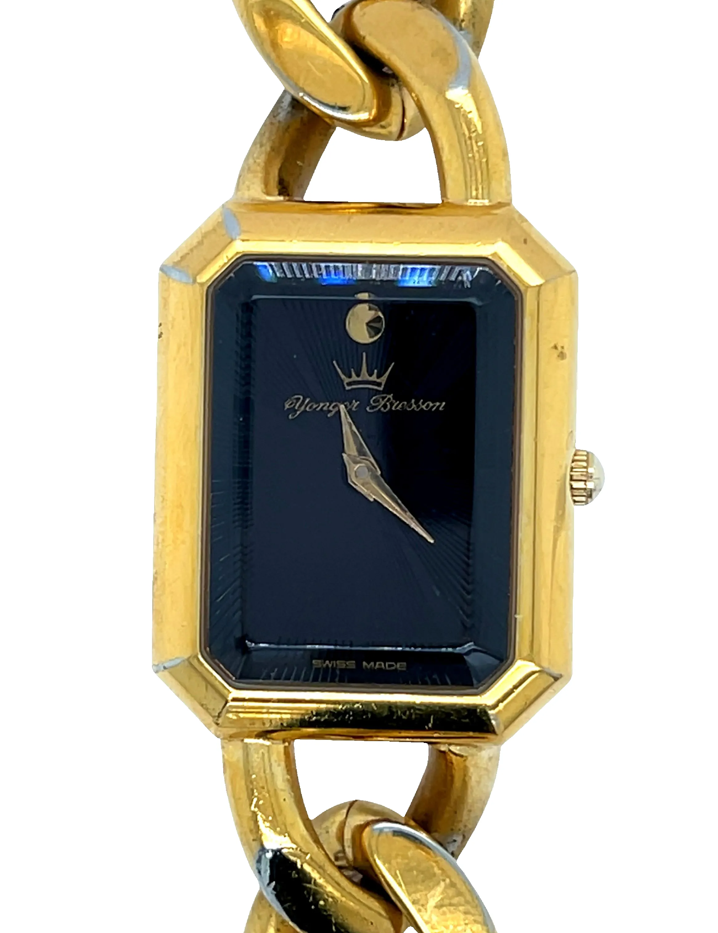 Yonger & Bresson - Montre bracelet vintage plaqué or sold by 58 Facettes