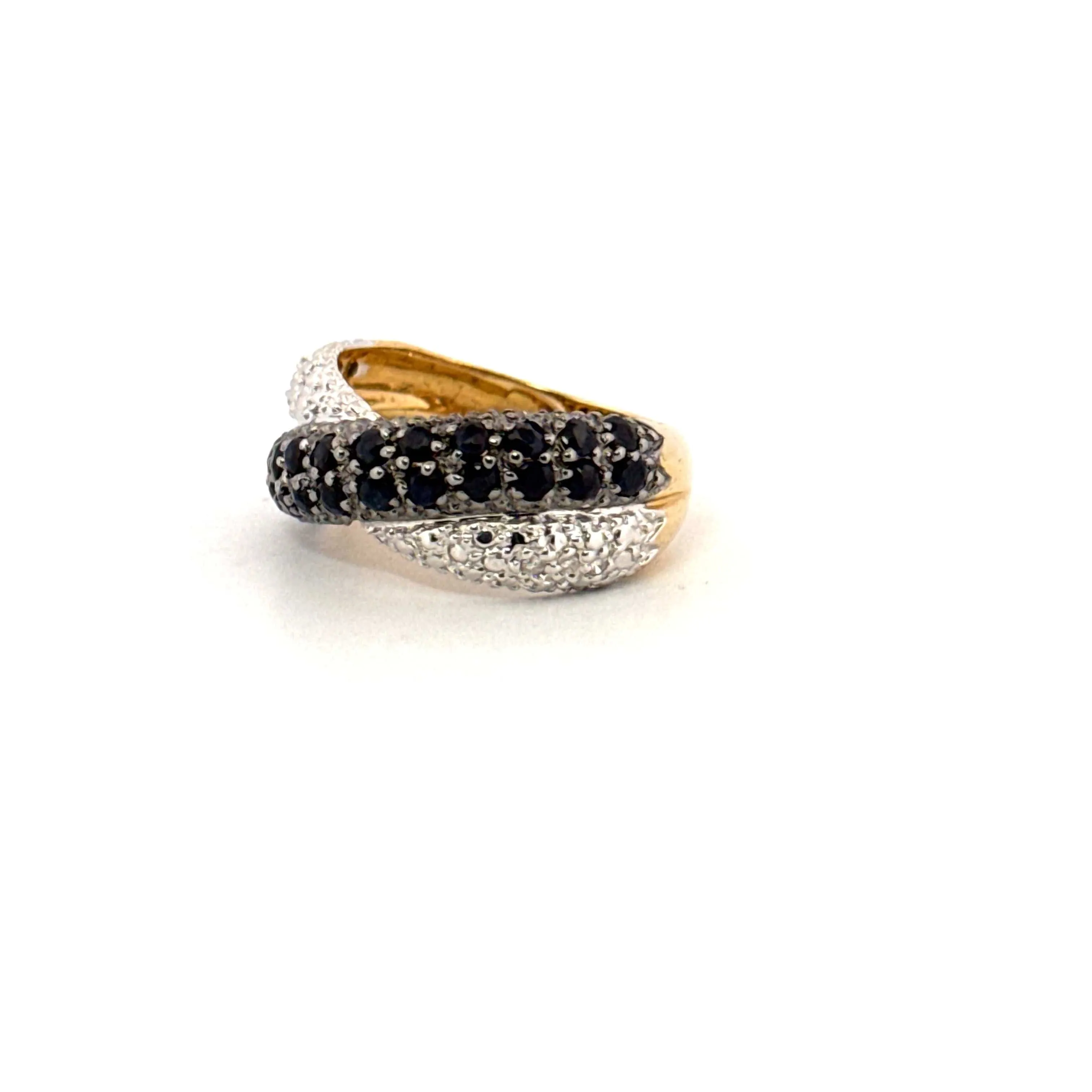 Bague Bandeau Croisée Or Jaune Diamants sold by 58 Facettes product image thumbnail 3
