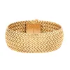 Bracelet ruban maille polonaise en or jaune sold by 58 Facettes