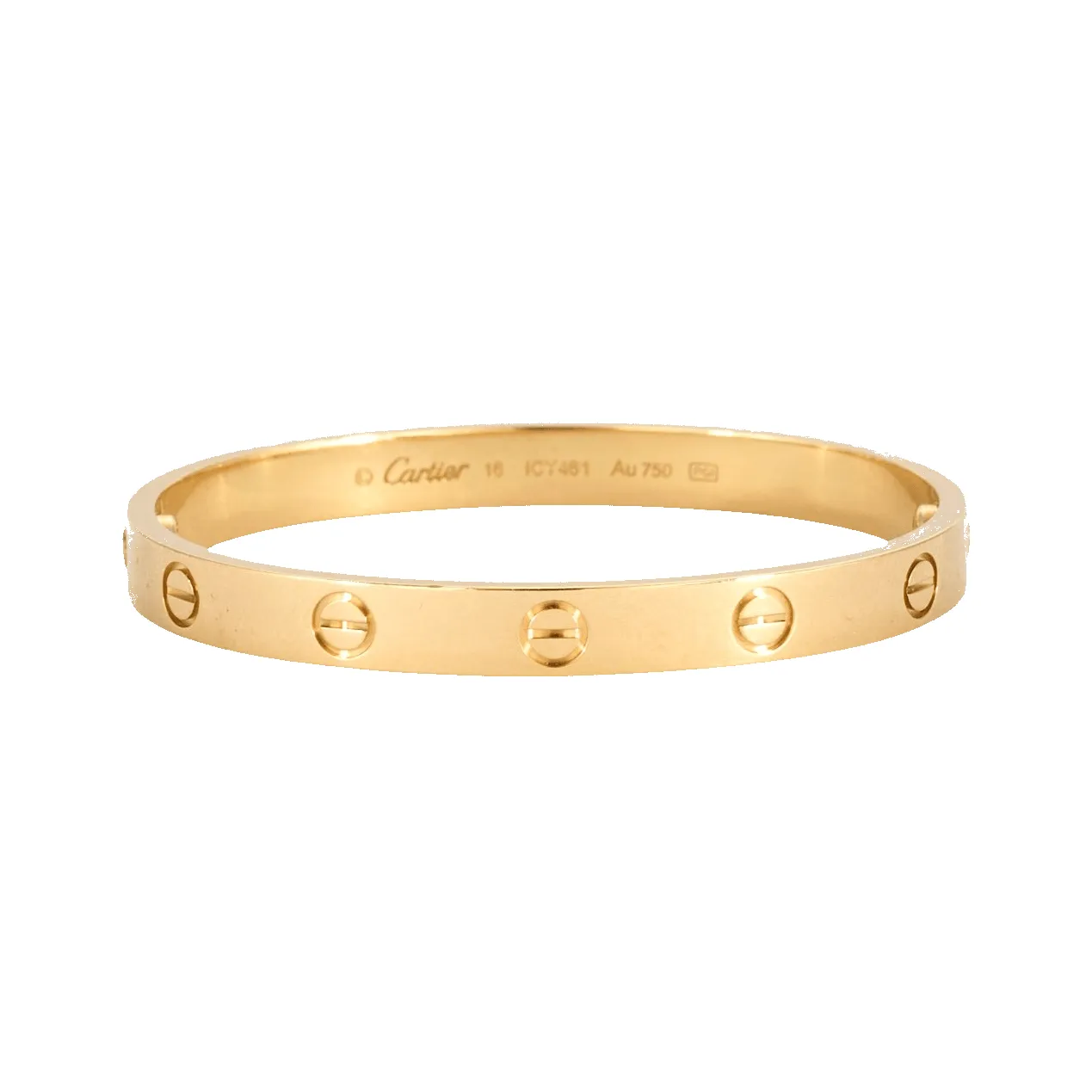 CARTIER - Love - Bracelet jonc en or jaune sold by 58 Facettes