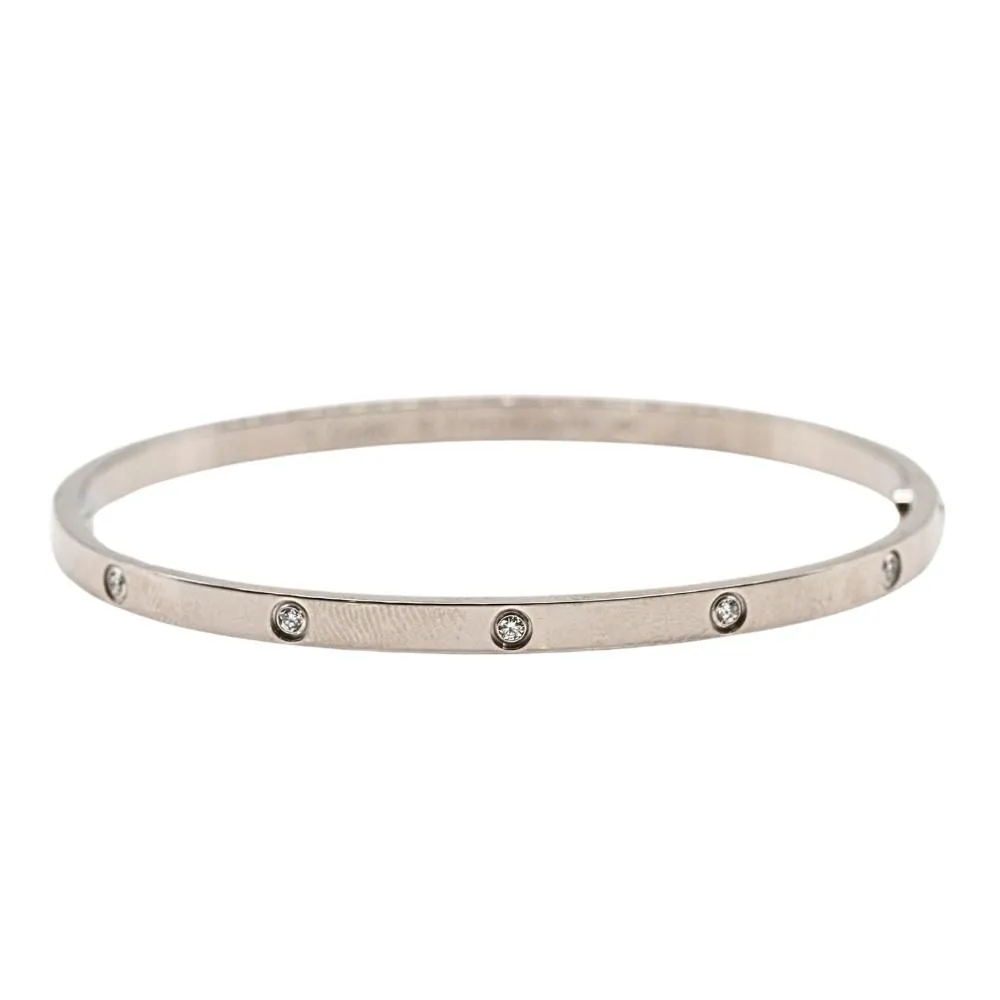 Cartier - Bracelet LOVE or blanc 10 diamants sold by 58 Facettes product image thumbnail 5