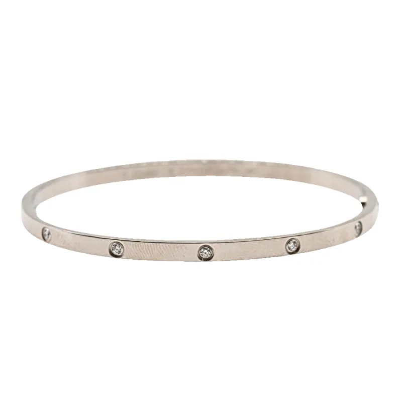 Cartier - Bracelet LOVE or blanc 10 diamants sold by 58 Facettes