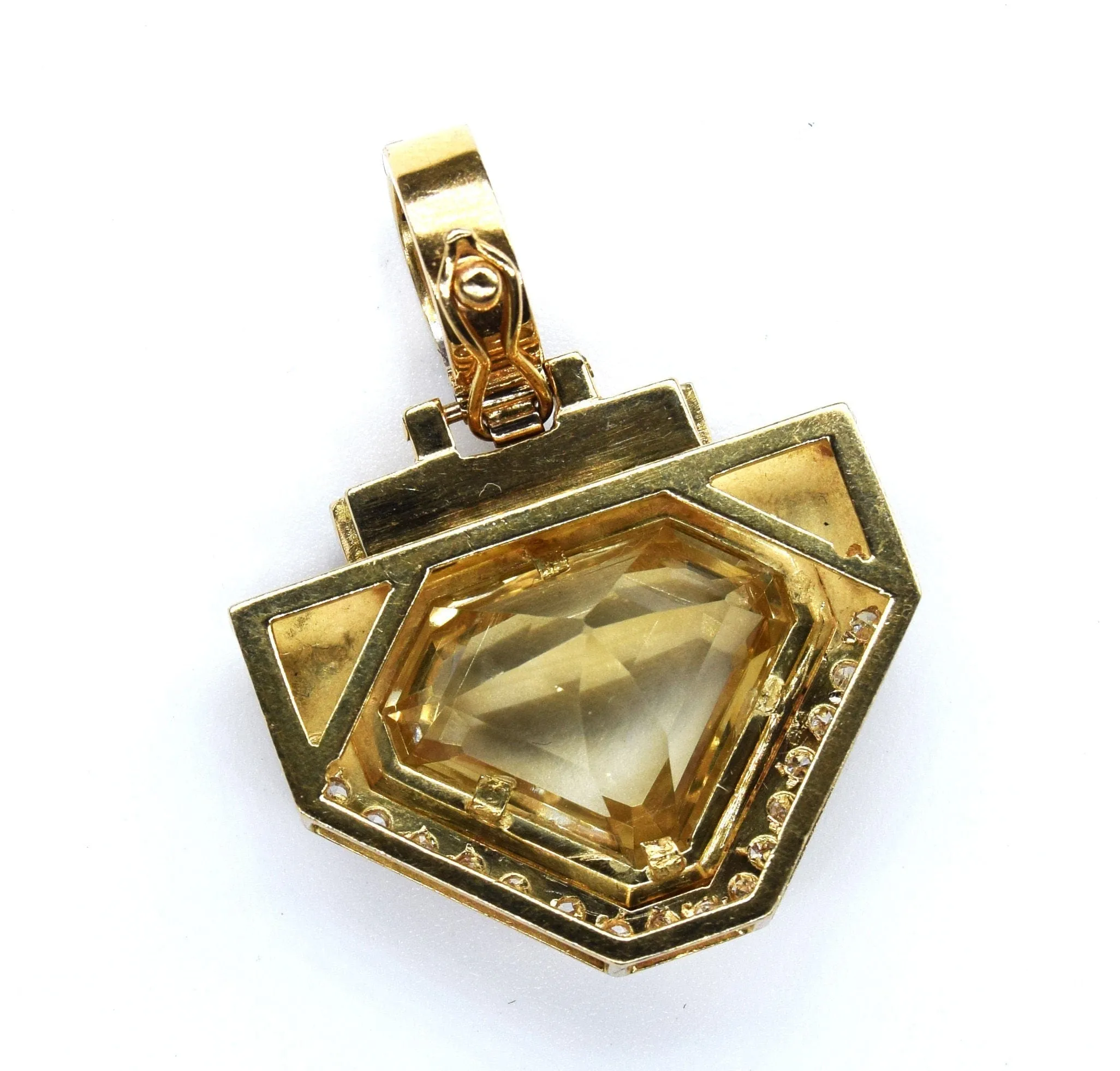Pendentif vintage en topaze, saphirs et diamants sold by 58 Facettes product image thumbnail 5