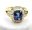 Bague vintage en saphir et diamant sold by 58 Facettes