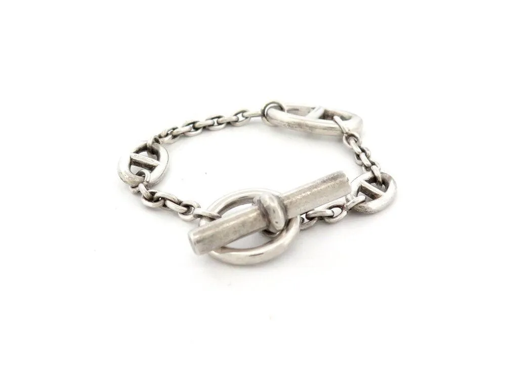 bracelet HERMES farandole h104567b chaine d'ancre 16 cm argent 925 24.7gr sold by 58 Facettes product image thumbnail 2