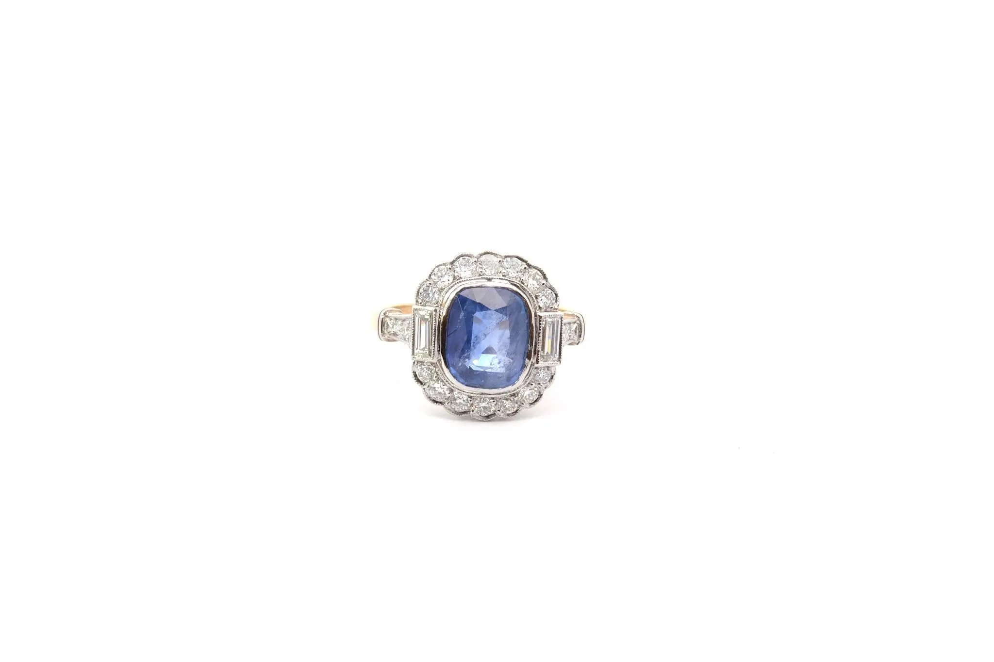 Bague de fiançailles saphir 3,15cts et diamants sold by 58 Facettes product image thumbnail 2