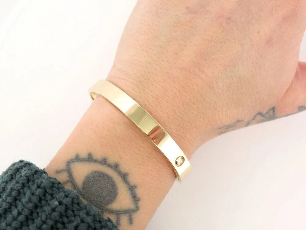 CARTIER - Bracelet Jonc Love Anniversary Or Jaune Diamant sold by 58 Facettes product image thumbnail 2